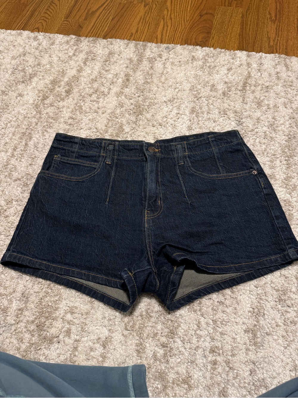 Fashion Nova Dark Indigo Jean Shorts